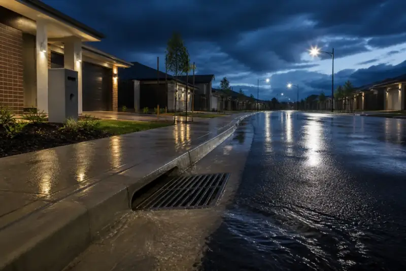 Stormwater and gutters on a northern Adelaide estate