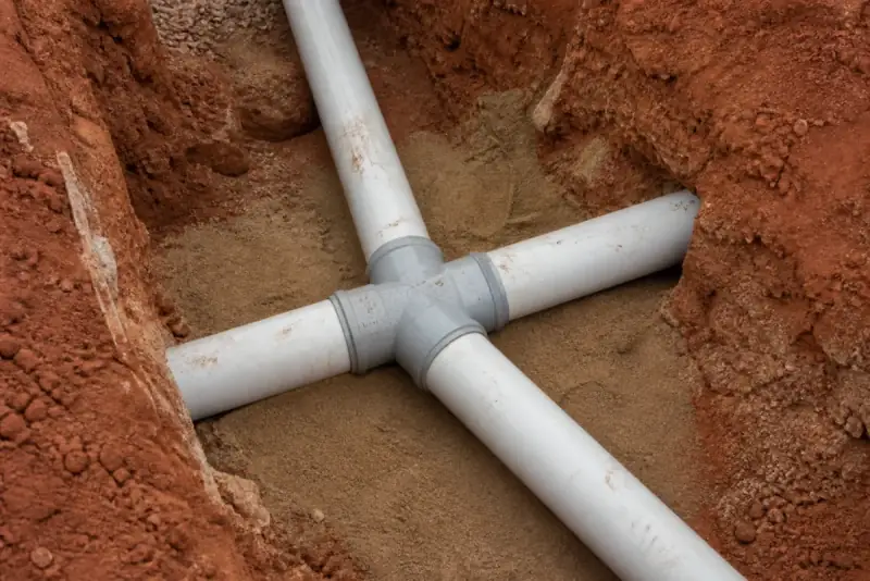 Pipe junction during a stormwater repair